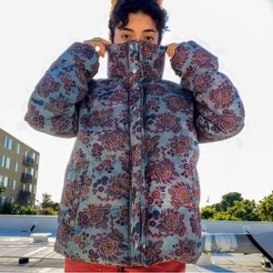 Floral Puffer Jacket